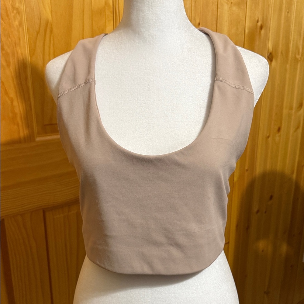 Old Navy Active Powersoft Scoop Neck Tank Sports Bra Top, Beige/Tank. Size 2X